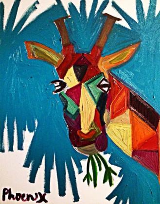 'Grazing Giraffe'  P.Kenny (c) 2014 SOLD