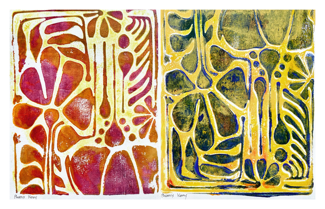 Bloom Lino Print